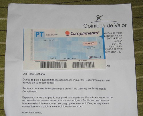 Mais um pagamento Opiniões de Valor