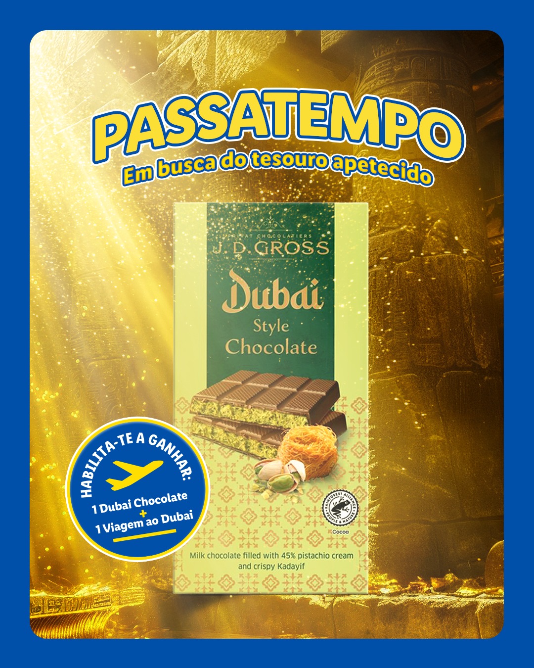 Passatempo Dubai Chocolate – Em busca do Tesouro Apetecido