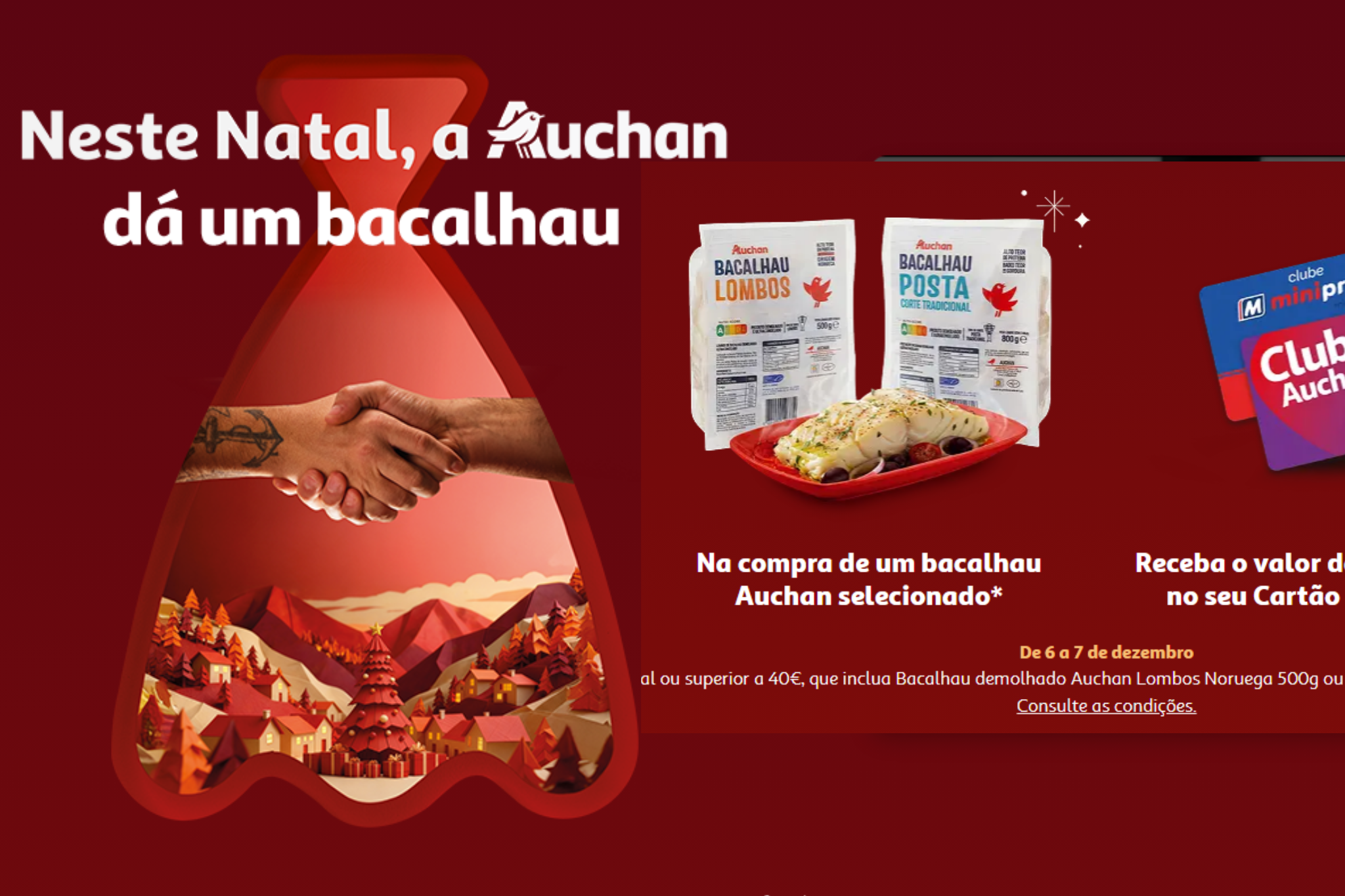 Neste Natal a Auchan dá um Bacalhau