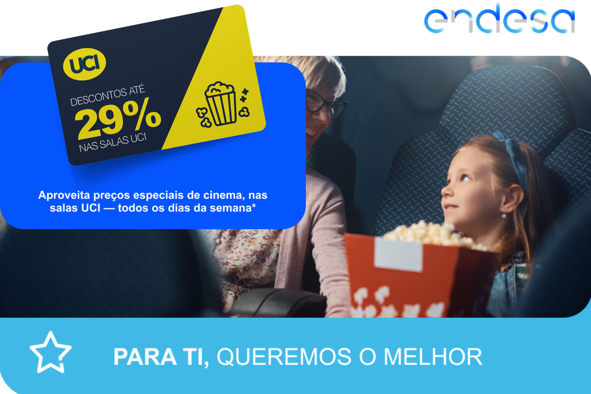Desconto Cinemas UCI - Oferta Especial clientes Endesa